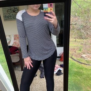 striped long sleeve tee